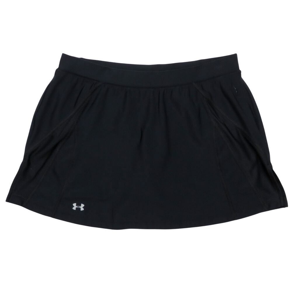 Under Armour Black Athletic Mini Skirt with Shorts Medium Golf Skirt Tennis - Picture 8 of 9